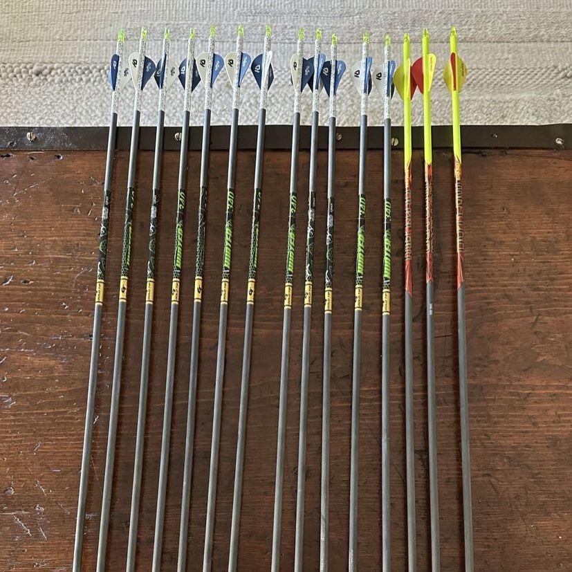 15 Hunting Arrows – Gold Tip Hunter XT 340 + Black Eagle Outlaw 350 – $100 OBO