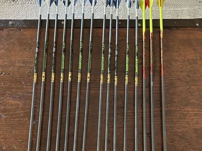 15 Hunting Arrows – Gold Tip Hunter XT 340 + Black Eagle Outlaw 350 – $100 OBO