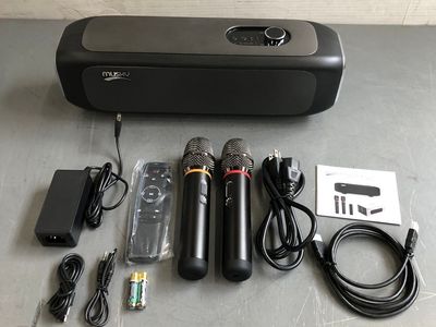 MUSKY MS5K SMART KARAOKE MACHINE WITH SCREEN MIRRORING, 2 WIRELESS MICS, BLUETOOTH SPEAKER