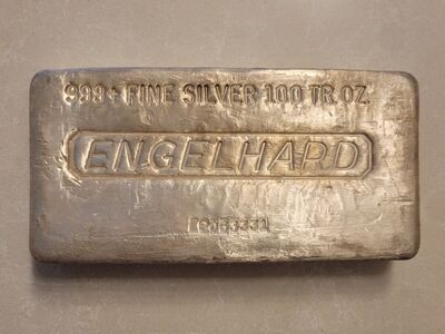 Engelhard 100 oz. Bar