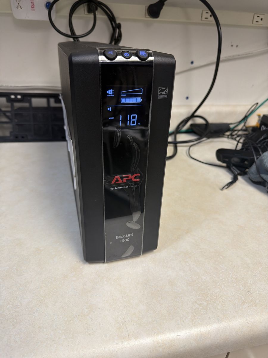 APC Back-UPS 1500VA UPS Battery Backup & Surge Protector
