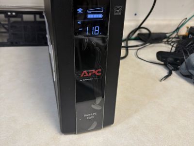 APC Back-UPS 1500VA UPS Battery Backup & Surge Protector