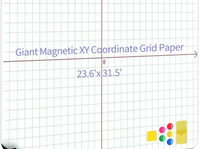 Giant Magnetic Dry Erase Grid Paper 23.6x31.5 Coordinate, Graphing Chart for Whiteboards,