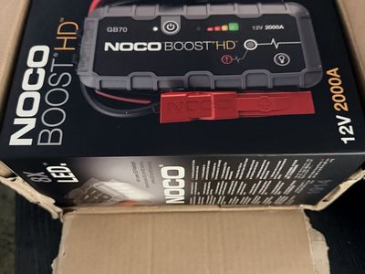 NOCO Boost HD GB70 12V 2000A Ultrasafe Lithium Jump Starter - Portable Battery Pack
