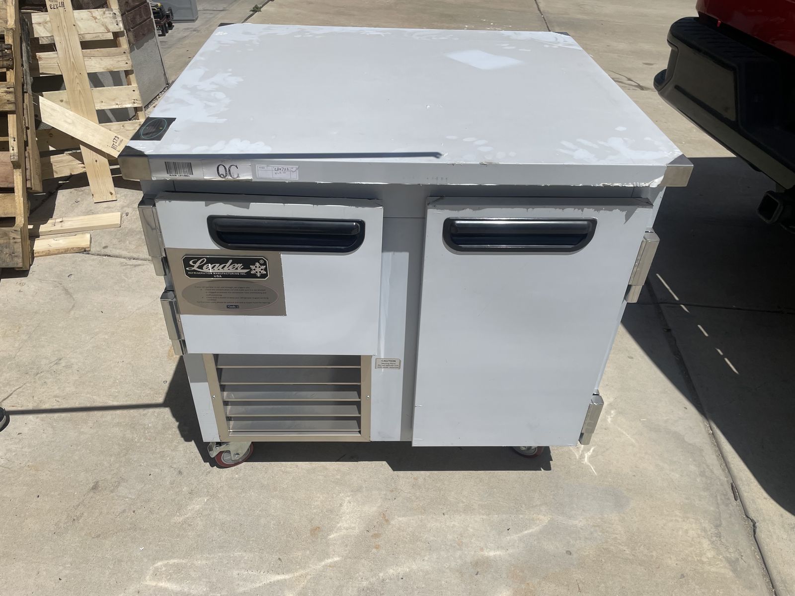 Leader stainless Low Boy Undercounter Refrigerator new restaurant