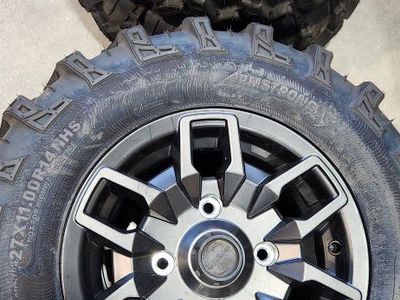 SET OF WHEELS&TIRES 27X9.00R14 & 27X11R14