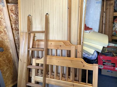 Wooden Bunk Bed Frame - Disassembled, Ready for Assembly