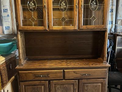 Oak China hutch