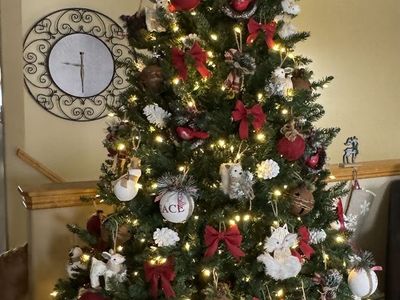 Hobby Lobby Fraser Fir 7.5ft Pre-Lit Christmas Tree with Warm White LED Lights, Flame Retardant