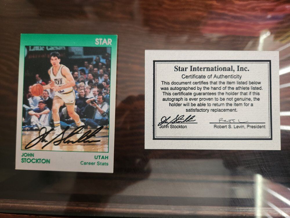 John Stockton Autographed Card - Autograph