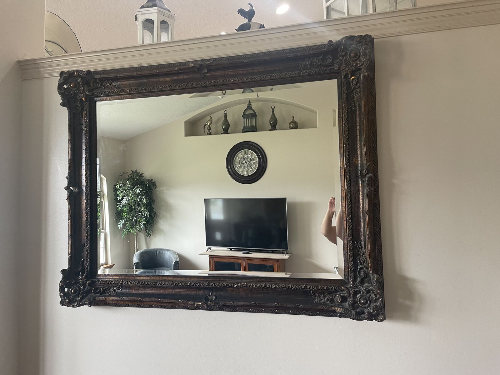 Small ornate mirror