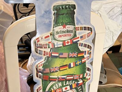 Heineken official beer of world sign