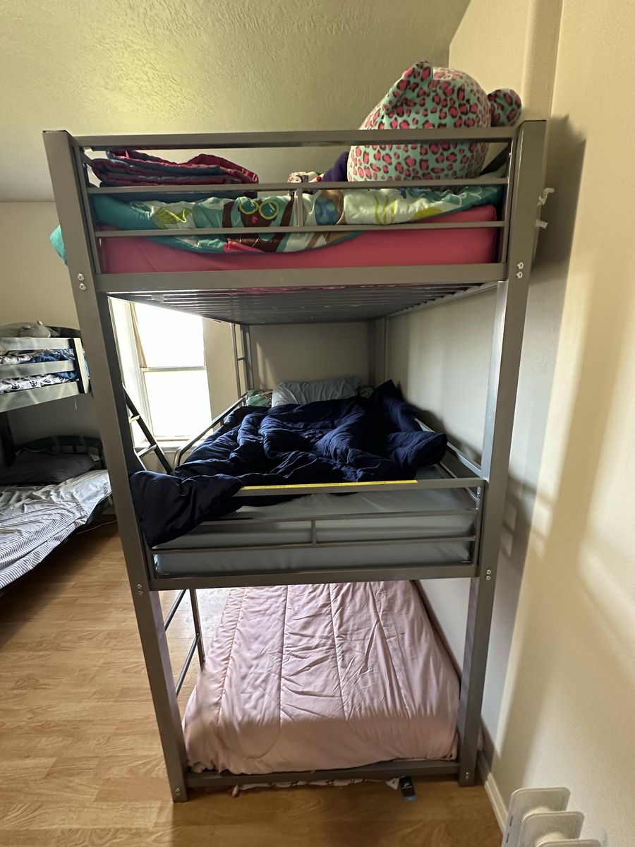 3 tier bunk bed frame