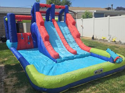 My 1st Water Slide by Banzai Outdoor Inflatable Backyard Water Park & Splash Pool