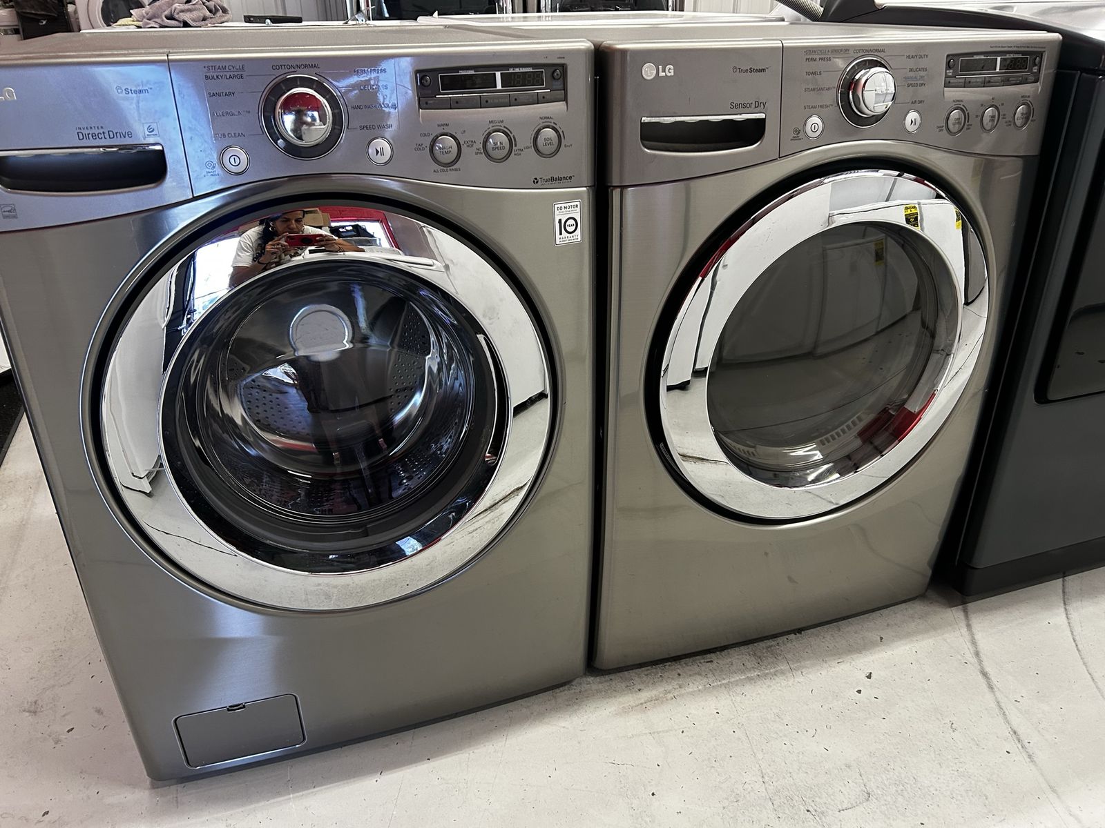 Lg Steam Electric Front Load Set