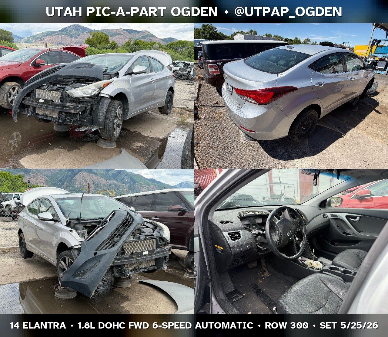 2014 Hyundai Elantra Parts - UTPAP Ogden