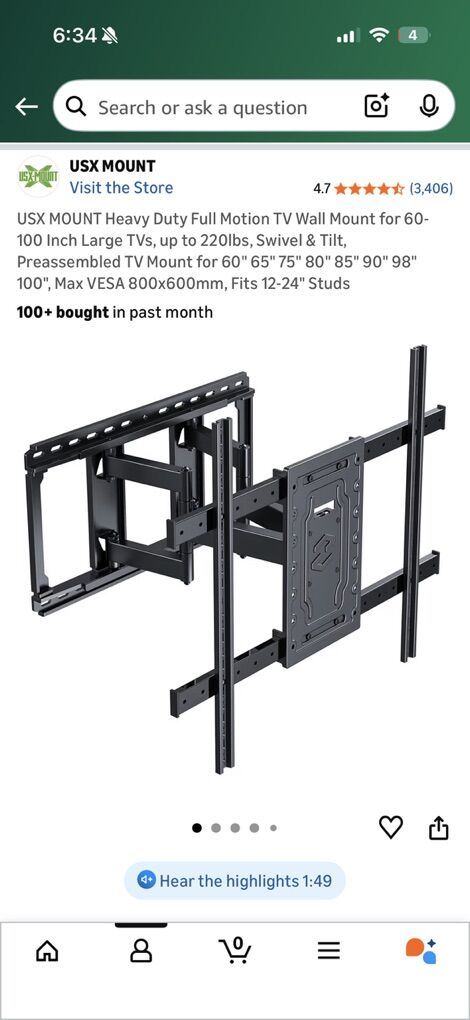 TV Mount 60-100 Inch