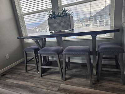 Grey kitchen table
