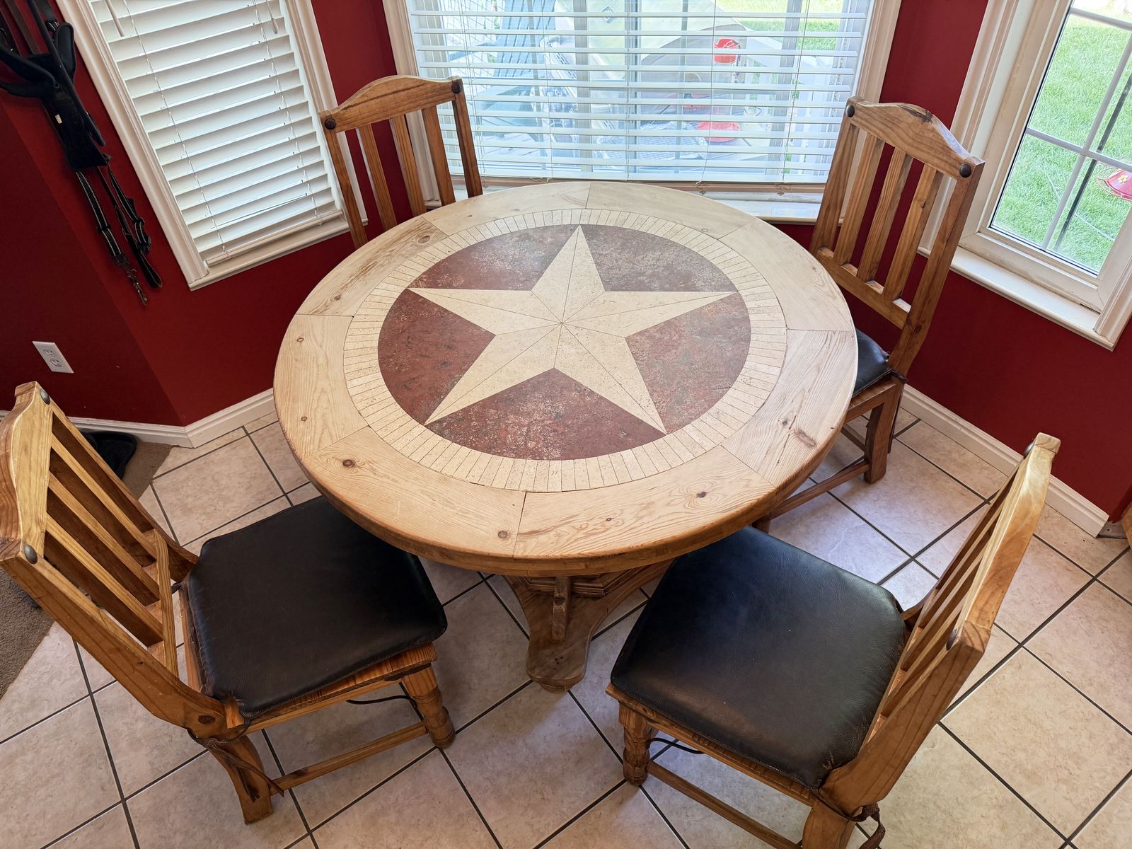 Table and Padded Chairs