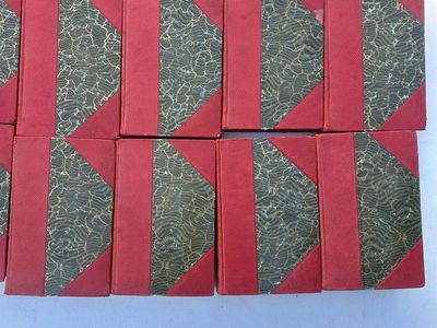 The Ridpath Library of Universal Literature Antique Book Set - Red & Marbled
