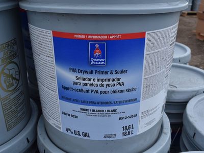 Sherwin Williams PVA Drywall Primer & Sealer - 5 Gallon, White, Interior Latex