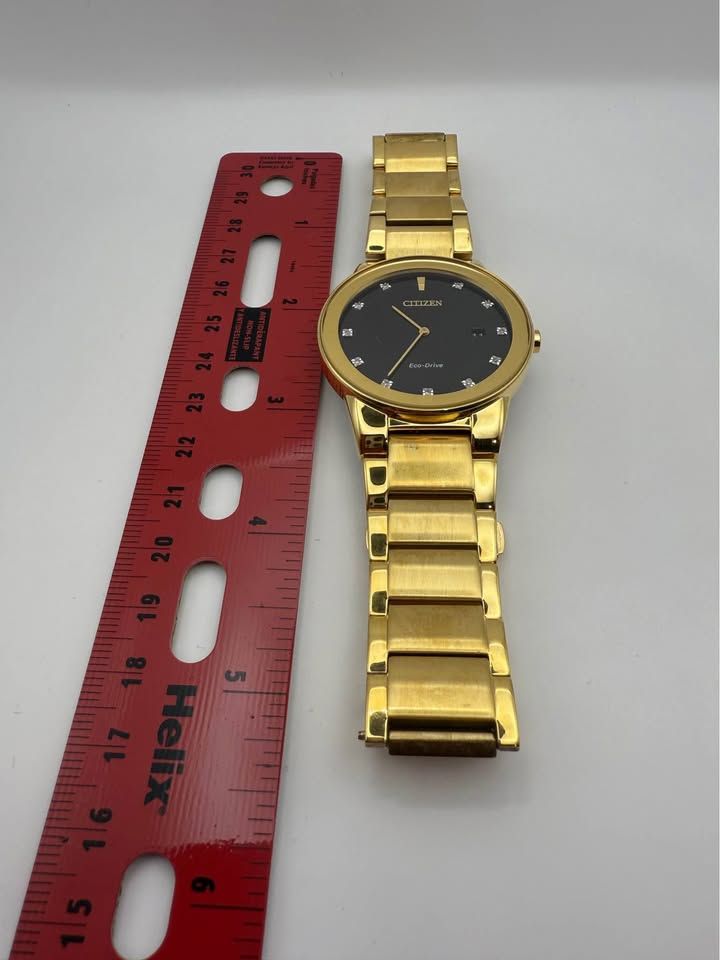 Citizen Eco-Drive Axiom Mens Watch, Stainless Steel - Gold (Used) (3 of 4)