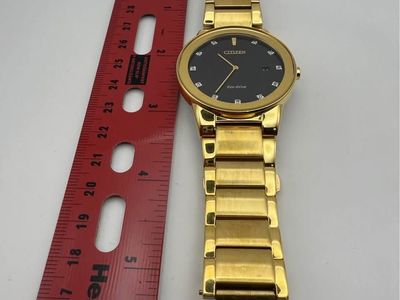 Citizen Eco-Drive Axiom Mens Watch, Stainless Steel - Gold (Used) (3 of 4)