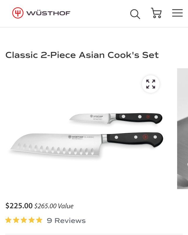 Wusthof Classic - 2 Pc. Asian kitchen Knife Set