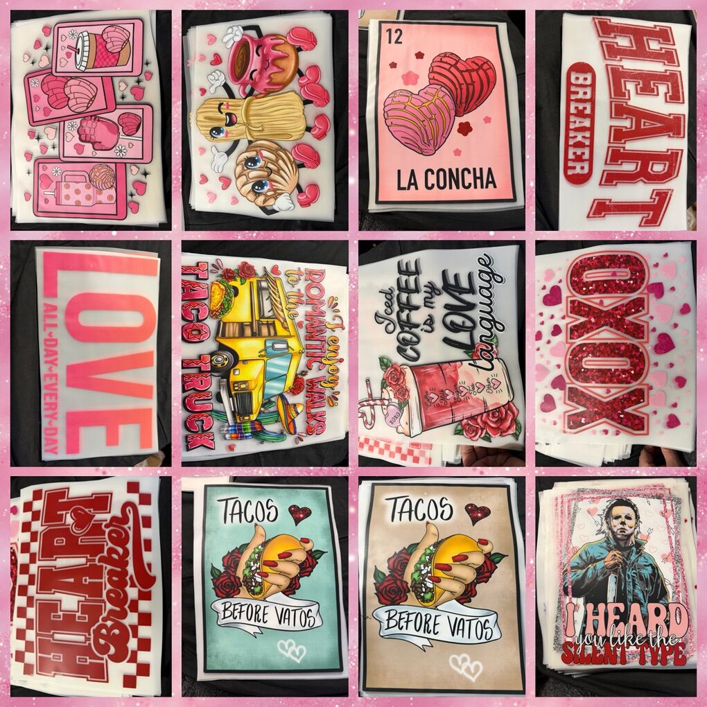Valentine DTF shirt Transfers