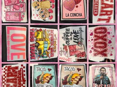 Valentine DTF shirt Transfers