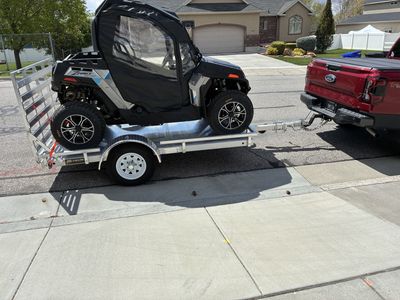 2022 CFMOTO ZFORCE 500 and Alum Trlr