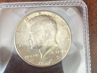 Vintage US Silver Coin Lot - 1923 Peace Dollar, 1963 Franklin & 1968 Kennedy Half Dollars