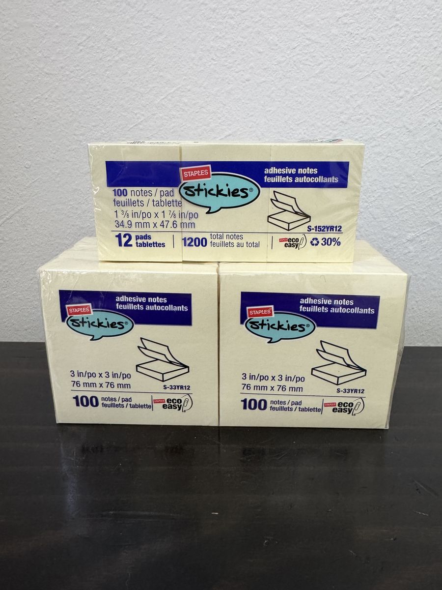 Sticky Notes Office Supplies  NEW