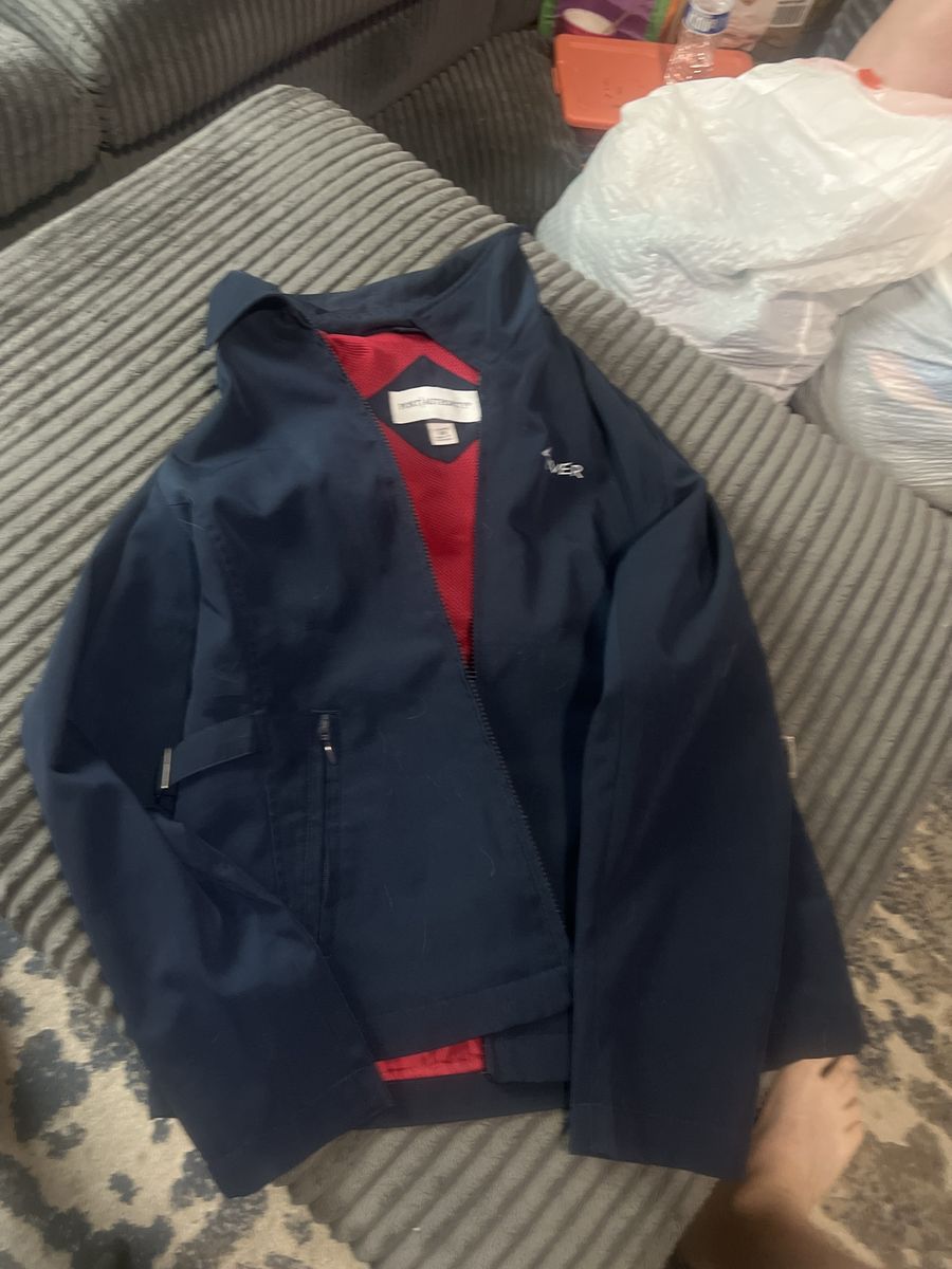 Port Authority Ladies XS Navy Blue Jacket with Red Mesh Lining