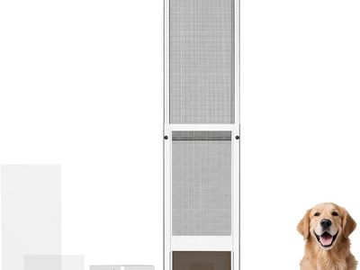44"-88" H Adjustable Dog Door for Sliding Glass Door Insert