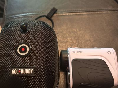 GOLFBUDDY aim L10 Golf Laser Rangefinder with Slope Function - White/Black, with Case