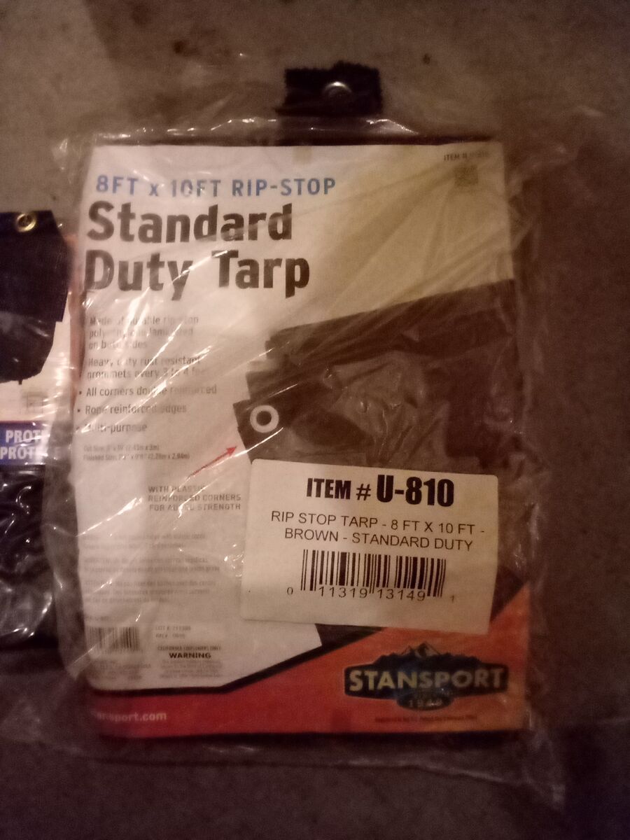 New tarp 8x10 brown