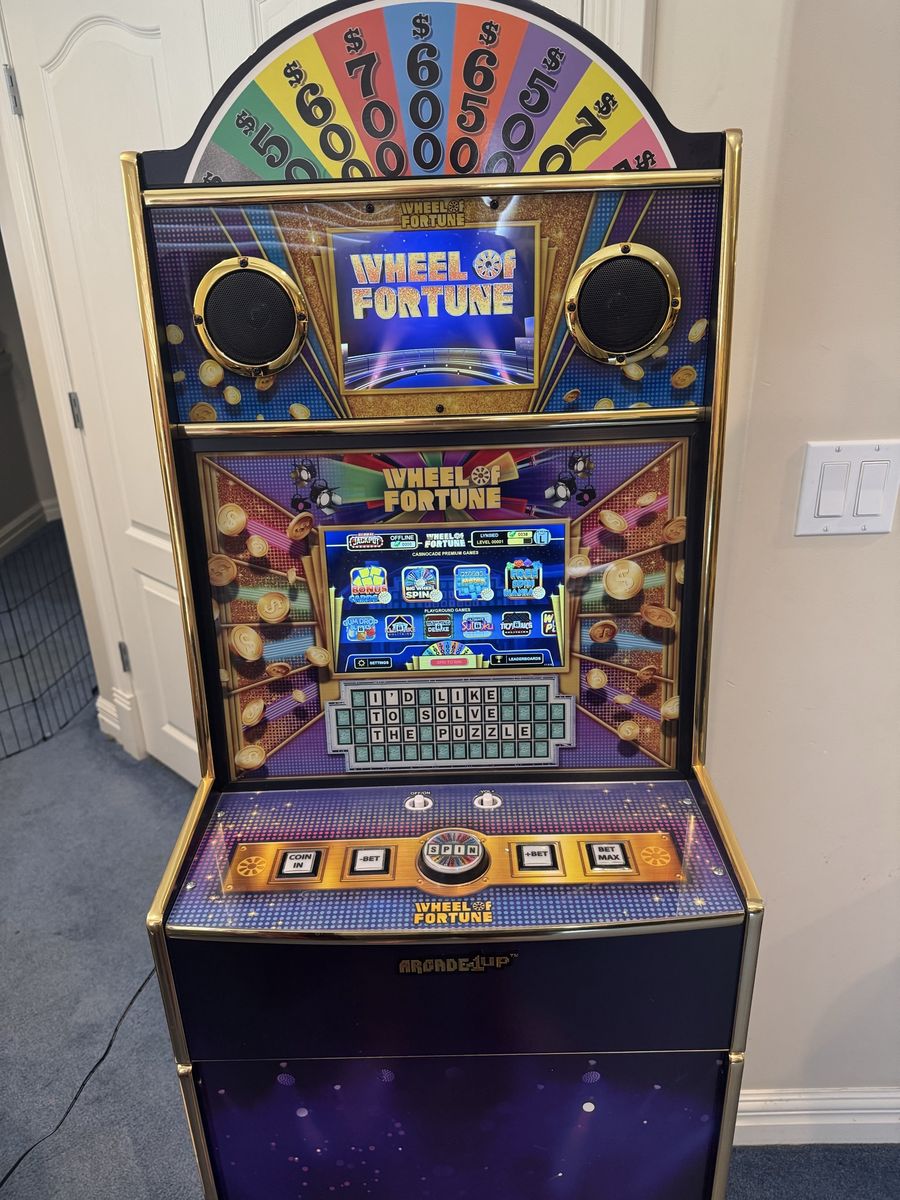 Arcade1Up Wheel of Fortune Casinocade Deluxe Arcade Machine - Excellent Condition (Rare & Discontinued)