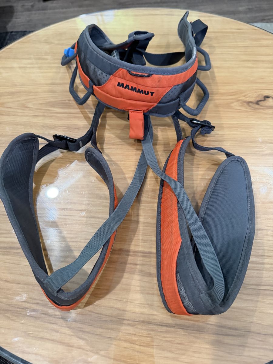 Mammut Climbing Harness Ophir 3 Slide Orange and Grey Used