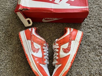 Dunks orange paisley