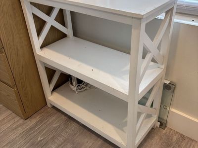 White Wooden Bookshelf