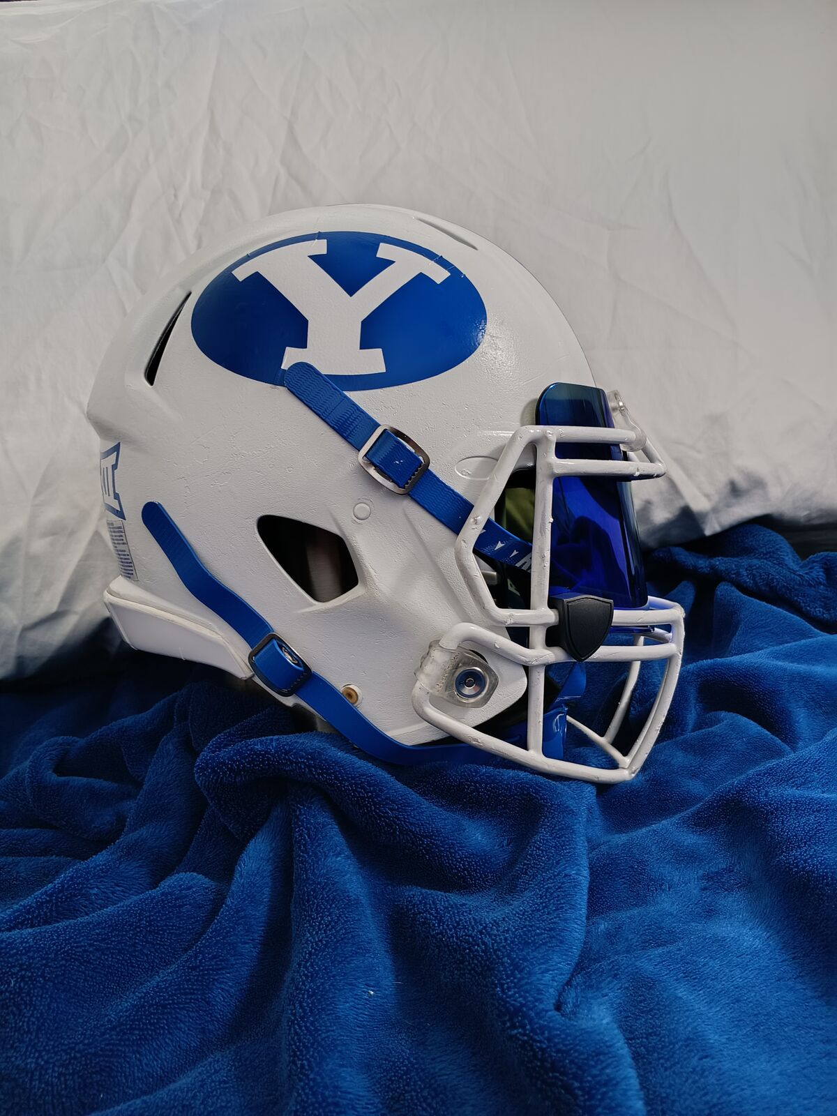 Coustom BYU football helmet (Full Size)