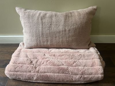 Throw Pillow and Blanket
