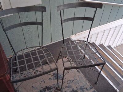 mid century metal chairs