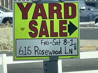 Yard sale August 8th 8-1