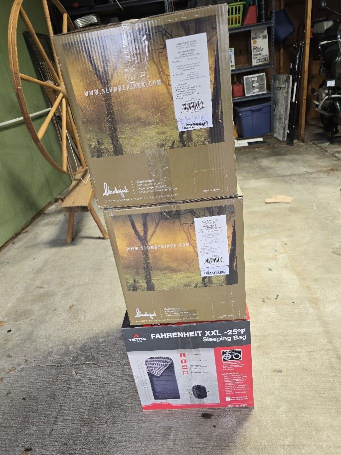 Sleeping bags cold weather new in box