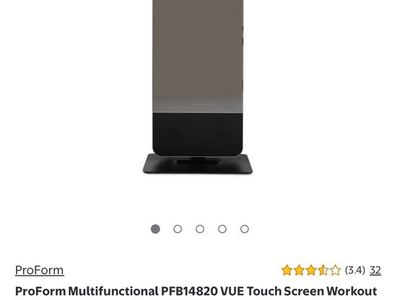 ProForm PFB14820 VUE Touch Screen Workout Home Gym - Smart Fitness Mirror