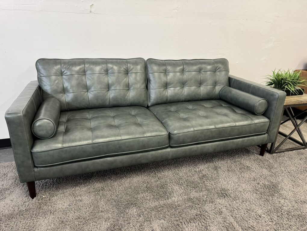 LIKE NEW COSTCO HARSTINE LEATHER SOFA COUCH