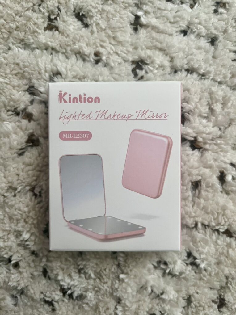 Compact Lighted Makeup Mirror