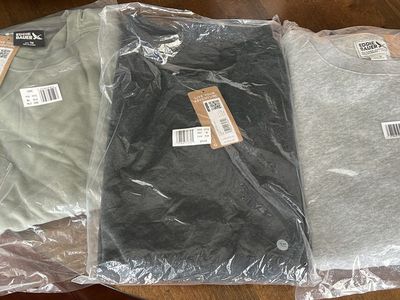Eddie Bauer Men's Crew Neck Sweatshirt - Sage Green, Black, & Grey (Size M)